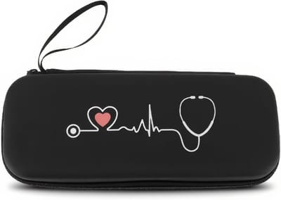 Draagtas voor Stethoscopen, Hard Case met Mesh Pocket voor Accessoires, Geschikt voor Cardiology en Lightweight Modellen