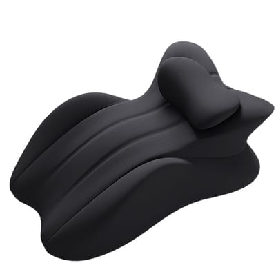 Leeskussen - Voor Bed en Bank - Traagschuim -Ergonomische Terugslagwig - Volwassenen - Anti-slip - Voor Rug, Nek en Benen - Zwart