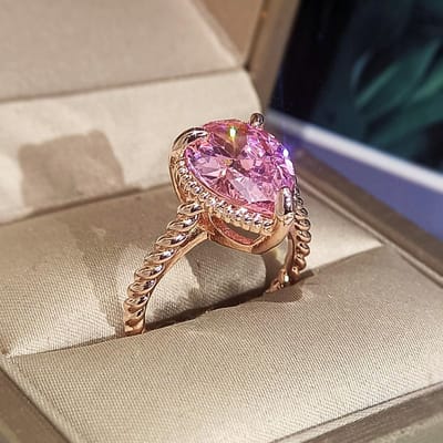 Mode Sieraden Populaire Ovalen Kristallen Edelsteen Ring No. 10 brown