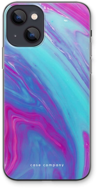 Case Company® - Hoesje geschikt voor iPhone 13 hoesje - Zweverige regenboog - Soft Cover Telefoonhoesje - Bescherming aan alle Kanten en Schermrand
