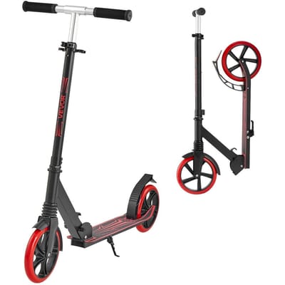 Trottinette pour Enfants 8+, Adolescents et Adultes, Trottinette 2 Roues pour Tout-Petits avec Guidon Réglable en Hauteur, Plateforme Large Antidérapante, Pliable Légère pour