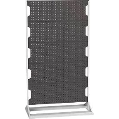 Perfo Rack, 10 geperforeerde panelen, B 1000 x D 550 x H 1775 mm, staal, lichtgrijs RAL 7035/antracietgrijs RAL 7016