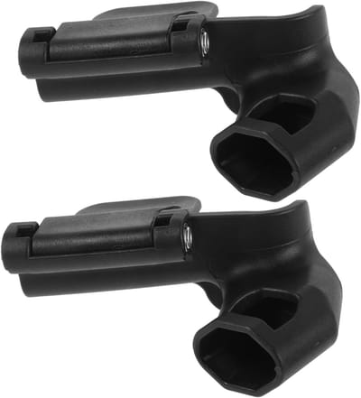 Kinderwagen Armleuning Adapters - Bumper Gespen - Kinderwagen Aanpassen - Veelzijdige Pasvorm - 2 Stuks - Zwart