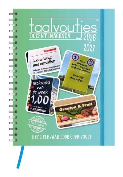 Agenda - 2027 - Docentenagenda - Taalvoutjes - A5 - 14,8x21cm