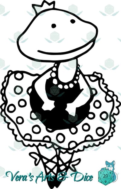 Ballerina Kikker Sticker - Dieren in het Dagelijks Leven - Schattige Stickers - Handgemaakte Stickers - Journaling - Bullet Journal - Scrapbooking - Leuke Stickers - Laptop Sticker - Telefoon Sticker - Cute - Dier - Lief