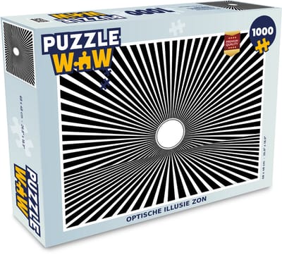 Puzzel Optische illusie zon - Legpuzzel - Puzzel 1000 stukjes volwassenen