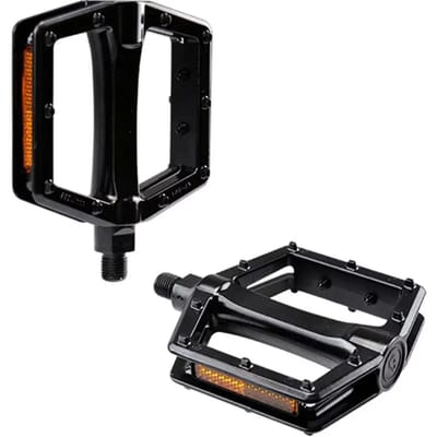 Paar niet-afneembare aluminium platformpedalen Optimiz Ergot