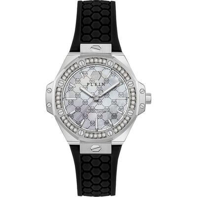 Philipp Plein Plein Royal Prestige PW4FA0325 Horloge - Siliconen - Zwart - Ø 33 mm