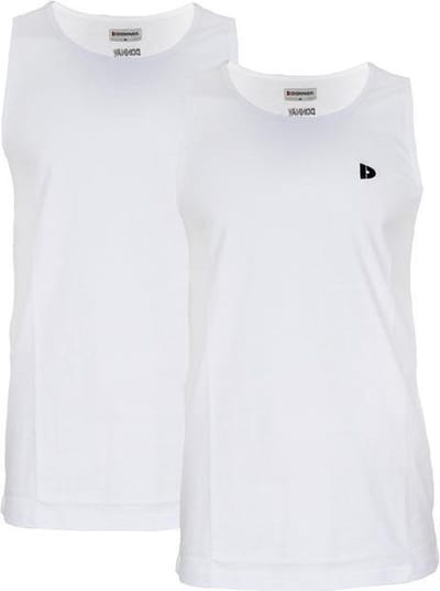 2-Pack Donnay - Muscle shirt (James) - Tanktop - Heren - White (001) - maat XL