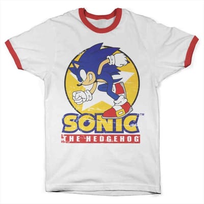 Sonic The Hedgehog Heren Tshirt -S- Fast Sonic Wit