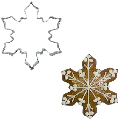 BrandNewCake Uitsteekvorm Sneeuwvlok RVS 5cm