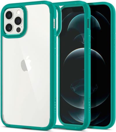 Spigen Crystal Hybrid Apple iPhone 12 / 12 Pro Hoesje Mint Groen