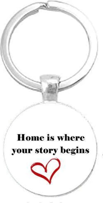 Akyol - home sweet home Sleutelhanger - Familie - Home sweet home - huisgenoten - thuis - home - thuiskomen - 2,5 x 2,5 CM