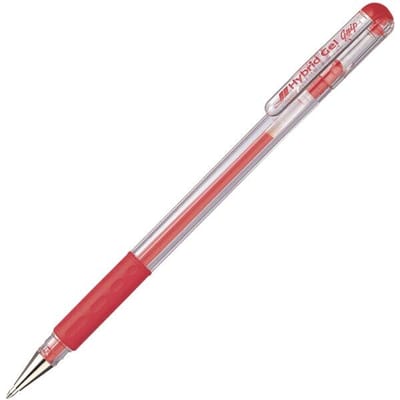 Pentel gelroller Hybrid Gel Grip K116, navulbaar, rood, 0,3 mm