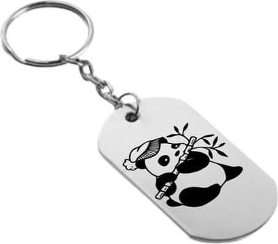 Akyol - Panda Sleutelhanger - Panda - dierenvriend - Leuke kado voor iemand die van dieren houd - 2,5 x 2,5 CM