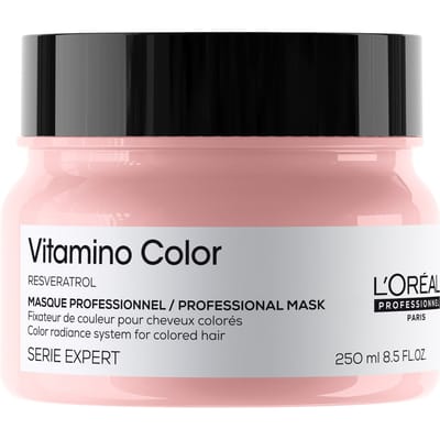 L'Oréal Professionnel Serie Expert Vitamino Color Hair Mask 250ml – Hair Mask, Color Protection, For Color-Treated Hair, Resveratrol, Suitable For Post-Color Maintenance