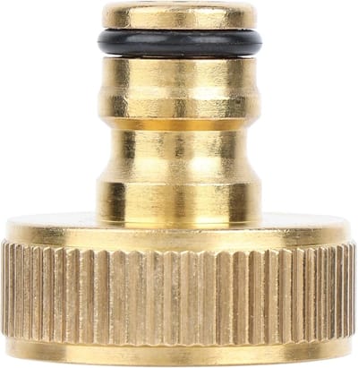 Vrouwelijke Draad Snelle Verbindingsslangconnector voor Tuin, Messing Tuinslangadapter met Eenvoudige Installatie en Snel Verbinden met Slang voor Tuinonderhoud