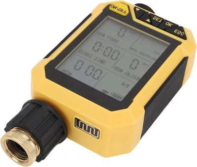 Sproeier Timer - Automatische Besproeiing - Tuin Water Geven - Regensensor Ingebouwd - 19x10x6 cm - Grijs