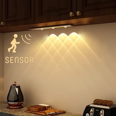 LED's Light EasyFix Kastverlichting met Bewegingssensor - 3 lichtpunten - Draadloos en oplaadbaar - 35 cm - Kast verlichting - Keukenkastverlichting