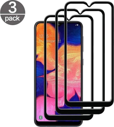 Volledige dekking Screenprotector Glas - Tempered Glass Screen Protector Geschikt voor: Samsung Galaxy A10 - 3x