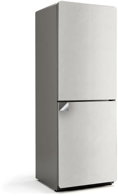 Wallfluent Koelkaststickers - Ivoor Koelkast Folie - 70 cm x 190 cm - Ivoor Koelkaststickers - Zelfklevende Koelkaststicker - Koelkast Opknappen Sticker - Koelkast Wrap - Koelkast Makeover