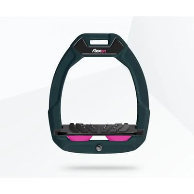 Veiligheidsbeugels voor paardrijden Ingebouwd Ultra Grip Groen/Zwart/Roze Flex-On Safe-On