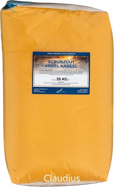 Scrubzout Appel-Kaneel - 25 KG - Hydraterende Lichaamsscrub