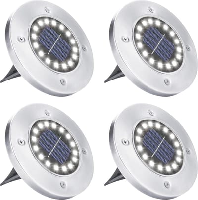 Solar Tuinverlichting - 8 Stuks LED Zonnelampen voor Buiten, Waterdicht en Energiebesparend