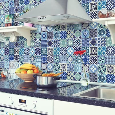Muurstickers - Zelfklevende tegelmuurstickers voor keuken en badkamer - 30 ASENZO tegelstickers - 30 stickers 20x20cm