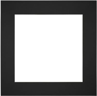 Passe-Partout Fotomaat 20x20 cm - Lijstmaat 40x40 cm - Zwart - Museumkarton - Fotolijst niet inbegrepen