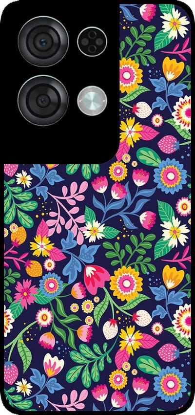 Smartphonica Telefoonhoesje Geschikt voor Oppo Reno8 Pro met bloemen opdruk - TPU backcover case flower design geschikt voor Oppo Reno8 Pro