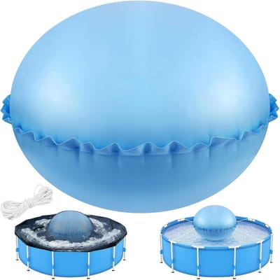 Zwembad Winterkussen - Opblaasbaar Luchtkussen - Zwembad Beschermen - Scheurvast Dik PVC - 120 cm Diameter - Blauw
