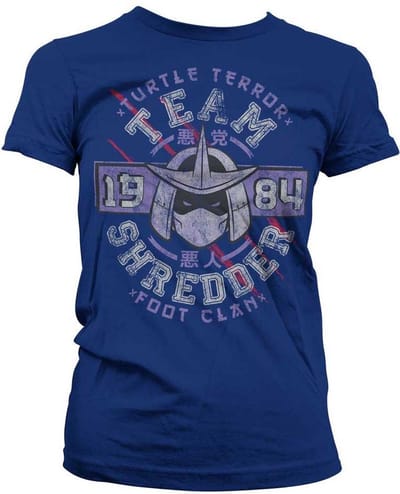 Teenage Mutant Ninja Turtles Dames Tshirt -S- Team Shredder Blauw