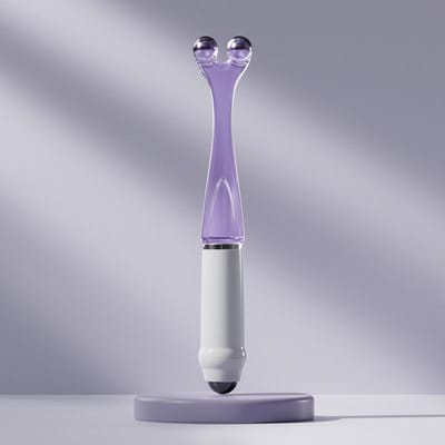 Rouleaux Masseur d'Acupoints pour Articulations des Doigts Portatif Masseur pour Points d'Acupuncture des Mains Soulager la Fatigue des Doigts Outil de Massage violet