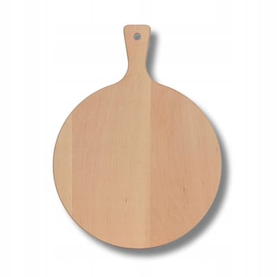 Ronde Beukenhouten Pizzaplank met Handvat - Ø 30 cm