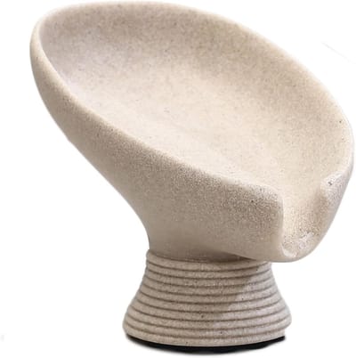 Elegante steenhars zeepbakje in Wabi-stijl – Perfect voor badkamerdecoratie en organisatie