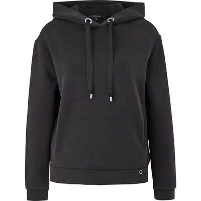 Dames hoodie van modal met splitzoom COMMA