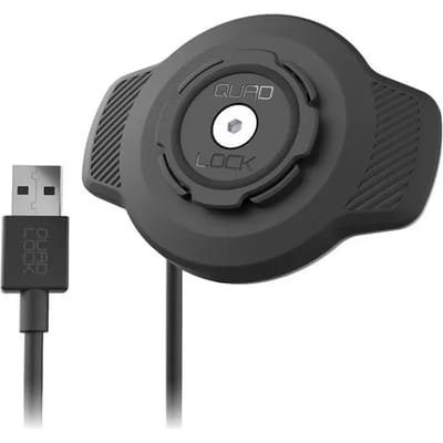 Quad Lock - Waterproof Wireless Charger V2 - draadloos lader motor - USB voeding