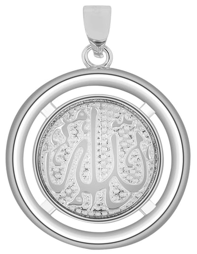 AKZENT Akzent unisex hanger "Omar" van 925 Sterlingzilver, gerhodineerd, duurzaam