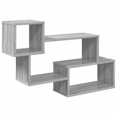 vidaXL - Zwevende - plank - Muurmontage - Grijs - Sonoma - 87 - x - 20 - x - 55 - cm
