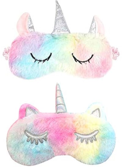 Pluche Cartoon Oogmasker - Ademend Reismasker voor Volwassenen en Kinderen