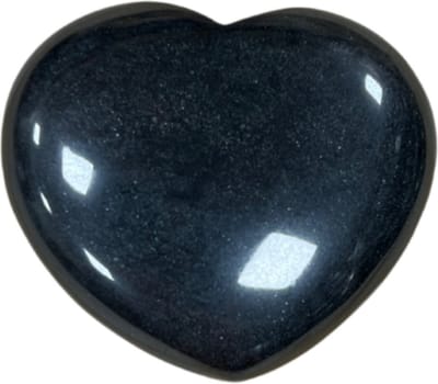 Obsidiaan zwart edelsteen hart 45 mm