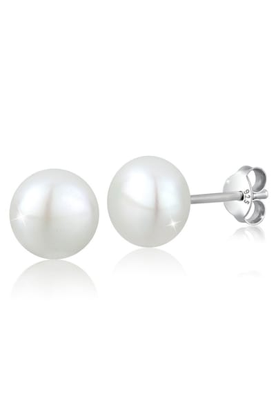 Elli - Oorbellen - Dames Oorsteker Verloving Klassiek met zoetwater gekweekte parel in 925 Sterling Zilver - Dames