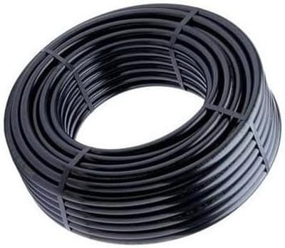 Zwarte PE Slang 25 mm - 10 Bar Drukbestendige Kunststof Buis voor Agrarische Irrigatie - 100 Meter