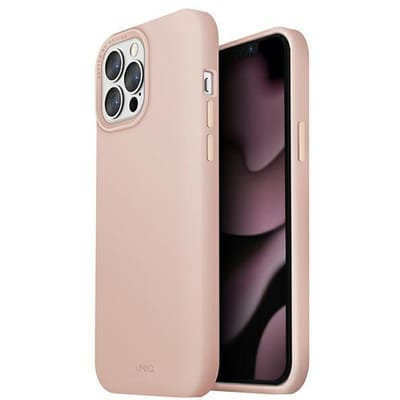 Uniq Lino Hue Serie - iPhone 13 Pro Max Hoesje - Roze - MagSafe Compatibel - Bescherming