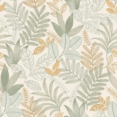 Allure - Jungle Behang - Bladeren - Behang - Wanddecoratie - Vliesbehang - Groen - 0,53 x 10,05 M.