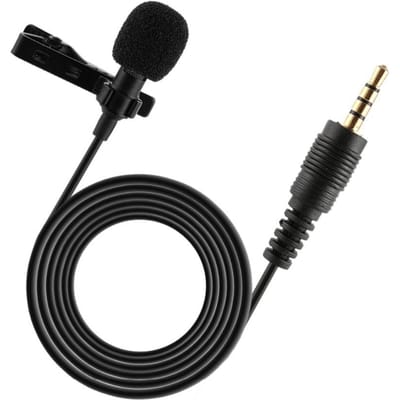 Draagbare Professionele Lavalier Microfoon 3.5mm Jack Handsfree Omnidirectionele Microfoon Eenvoudig zwart