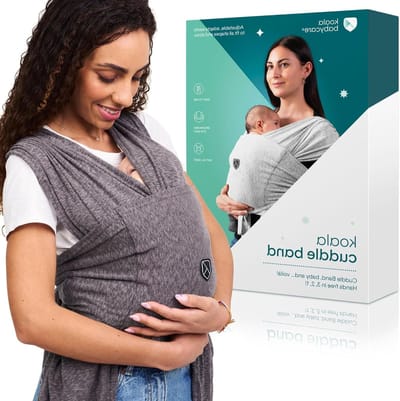 Baby Draagdoek - Draagzak Baby - Baby Dragen - Ergonomisch Ontwerp - Tot 9 kg - Antracietgrijs