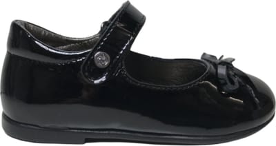 Naturino velcro riempje strikje lederen ballerina Ballet lak zwart mt 23