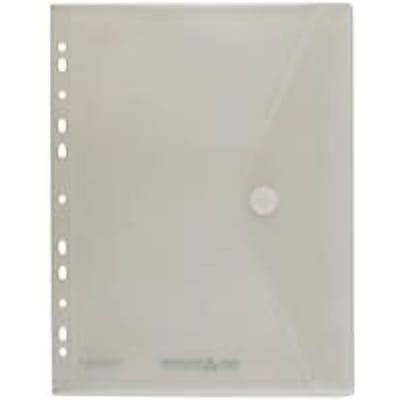 FolderSys FolderGreen®, A4 staand, 0,20 mm, met archiefstrook & klittenband, B 238/218 x H 310 mm, 100 % PCR-PP, transparant, 10 stuks.